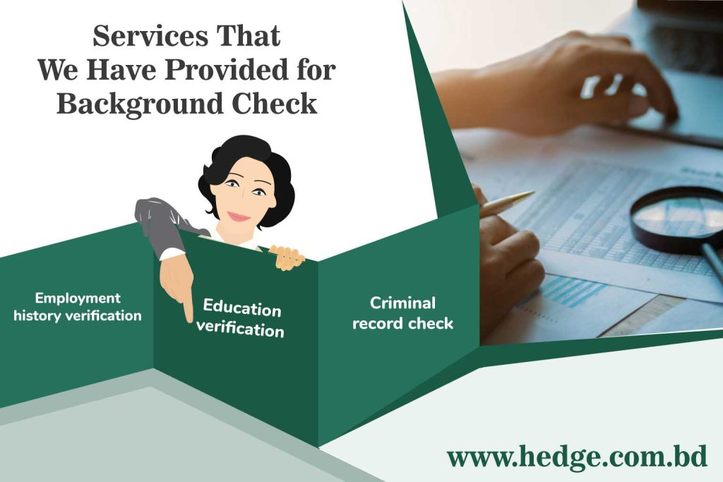 We Have Provided for Background Check