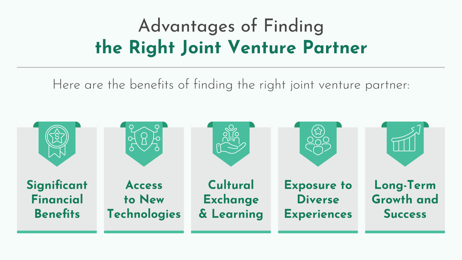 Advantages of Finding the Right Joint Venture Partner